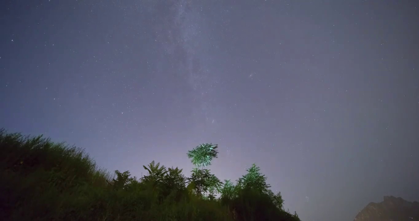 银河星空延时摄影视频素材