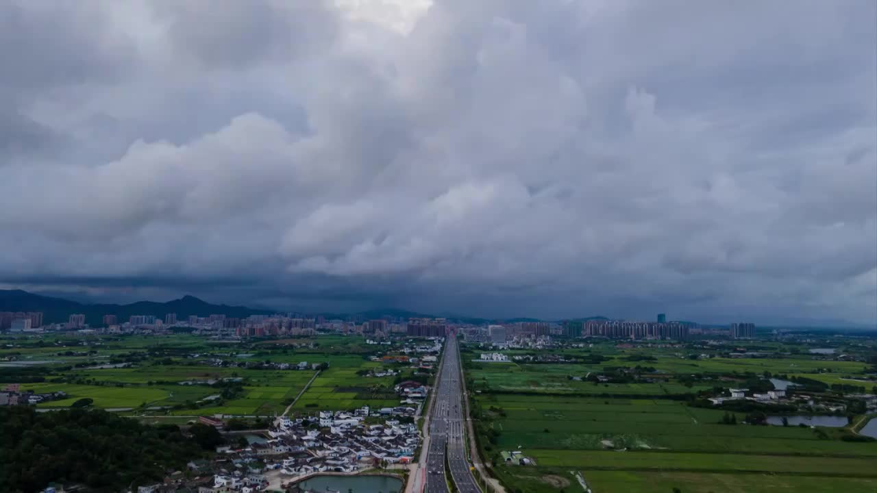 广东省汕尾市海丰县风光延时视频素材