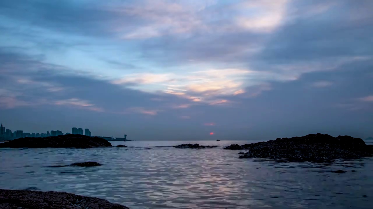 海上日出视频素材