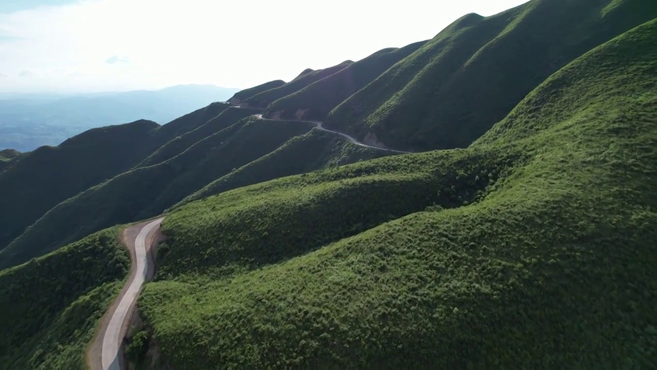 湖南郴州泗洲山自然风光4k航拍视频素材