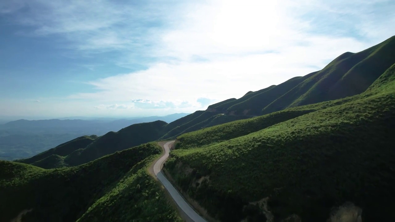 湖南郴州泗洲山自然风光4k航拍视频素材