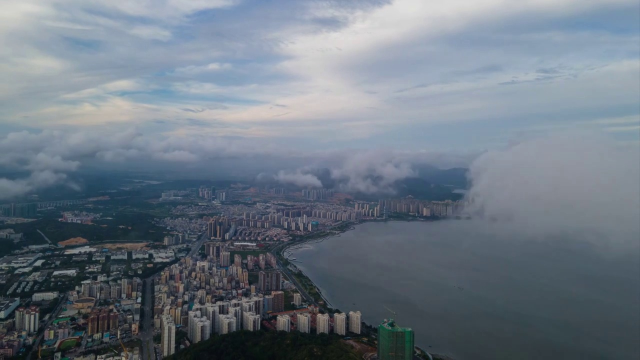 城市天空延时视频素材