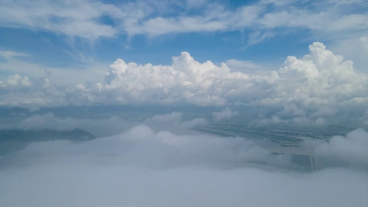 天空云海风光延时视频素材