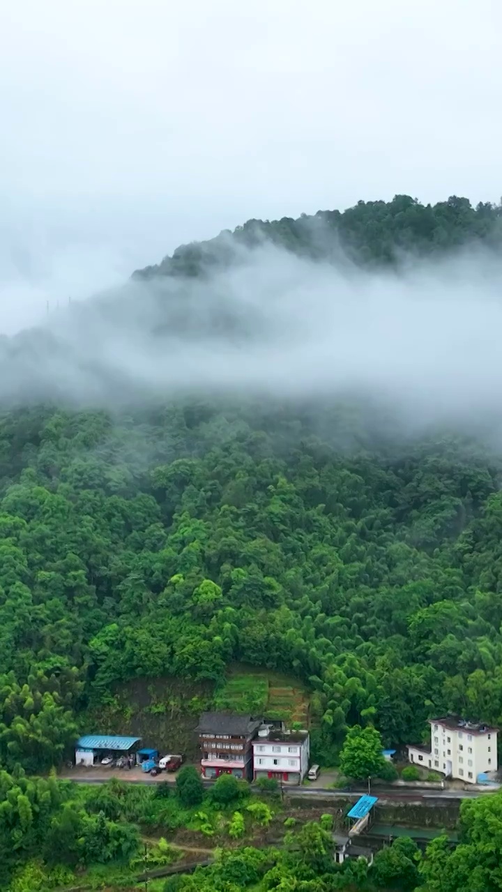 竖屏航拍柳州三江程阳八寨（合集）视频素材