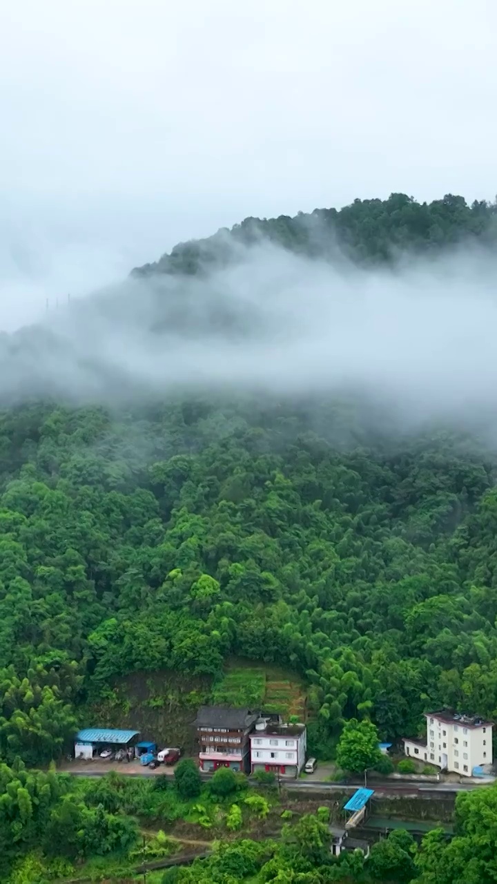 竖屏航拍柳州三江程阳八寨（合集）视频素材