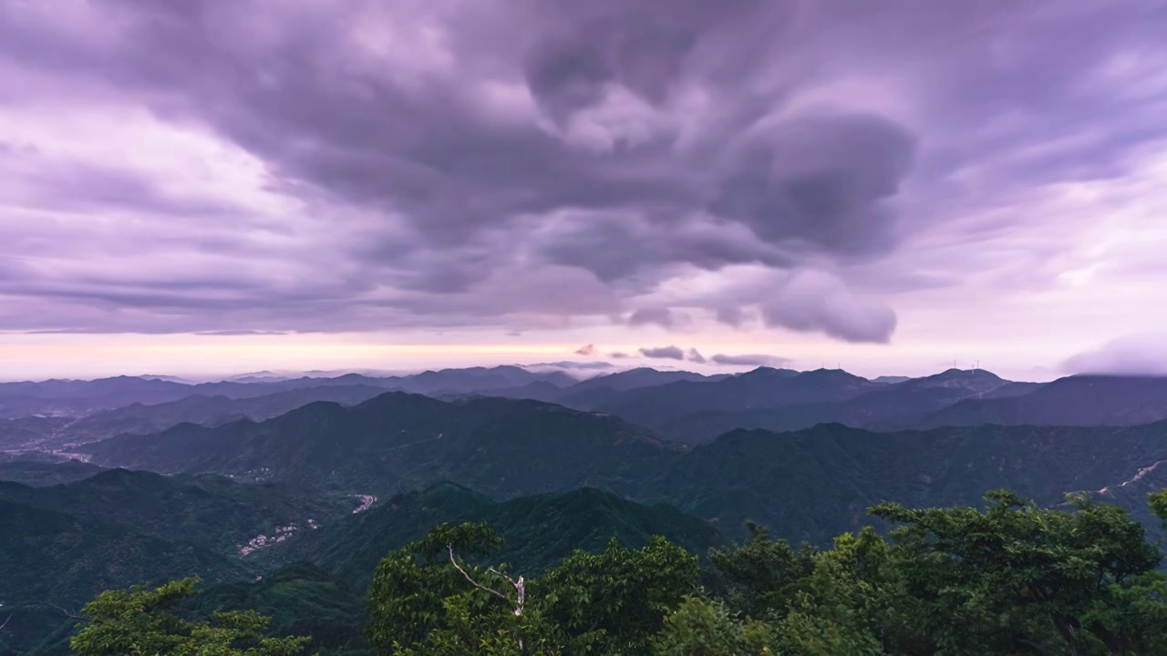 高山日出云海延时风光视频素材