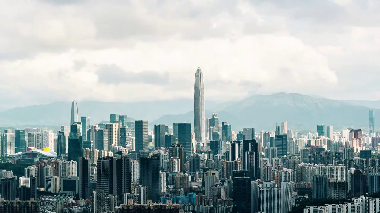 深圳福田中心区视频素材