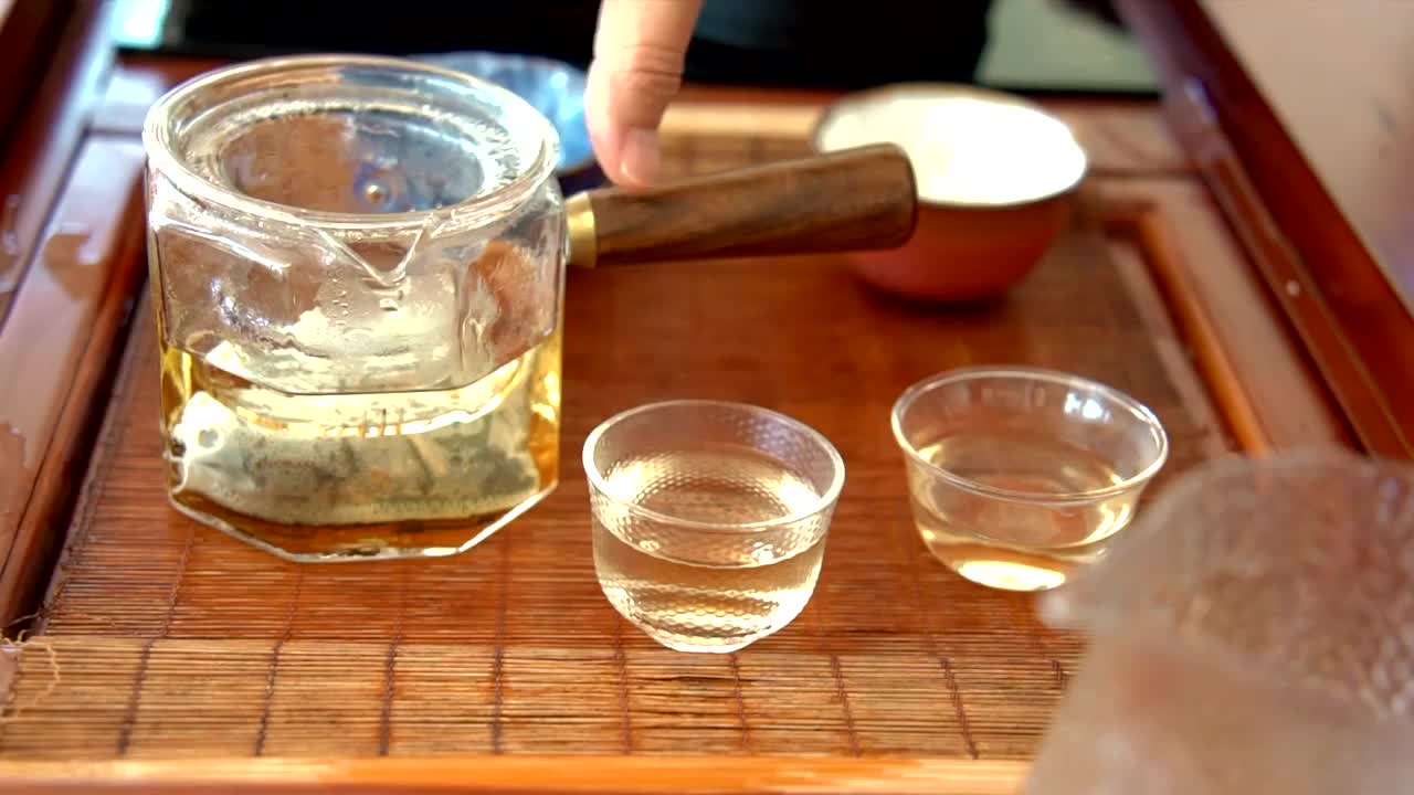 室内茶道茶艺视频素材