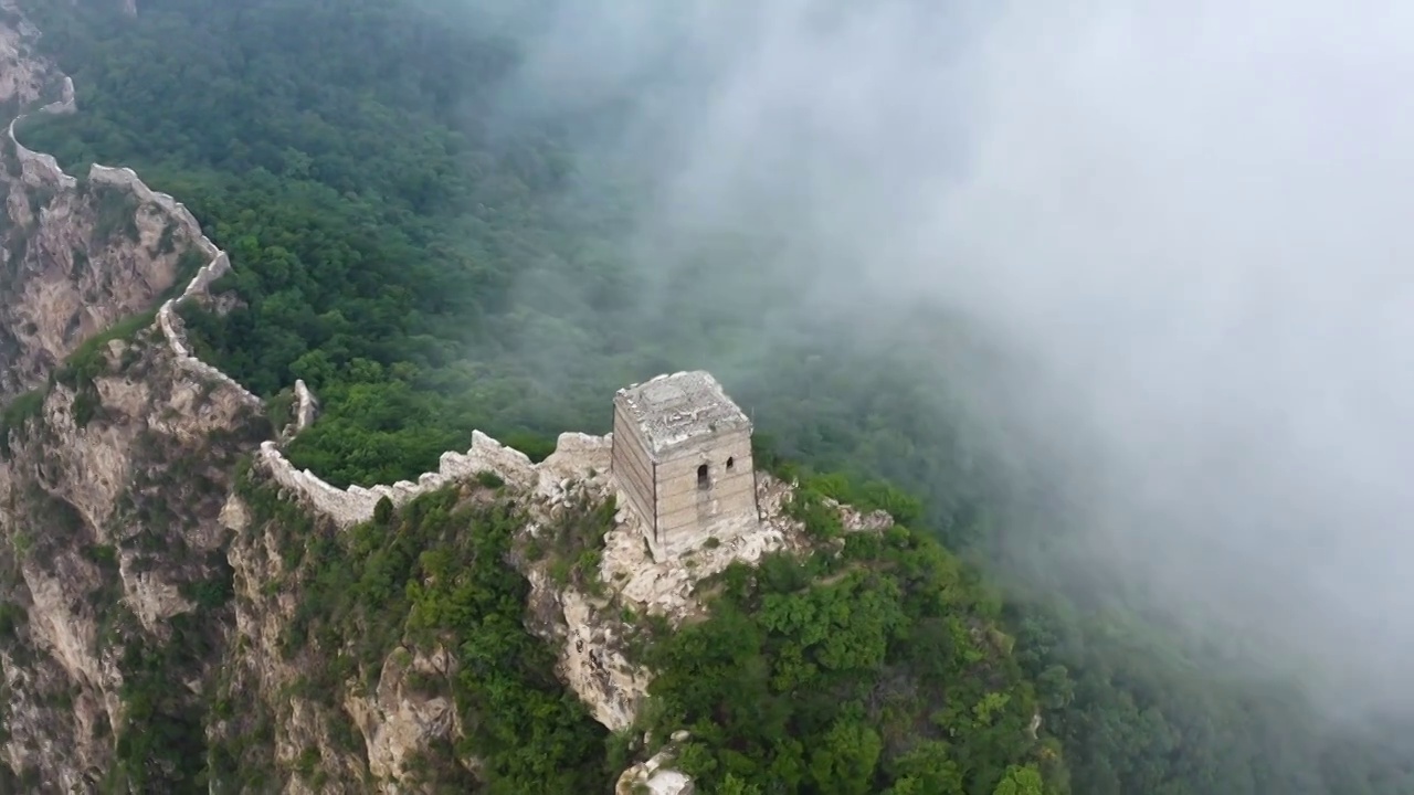 司马台长城云海视频素材