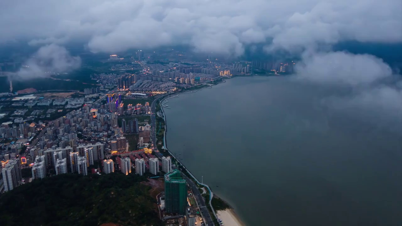 城市天空延时视频素材