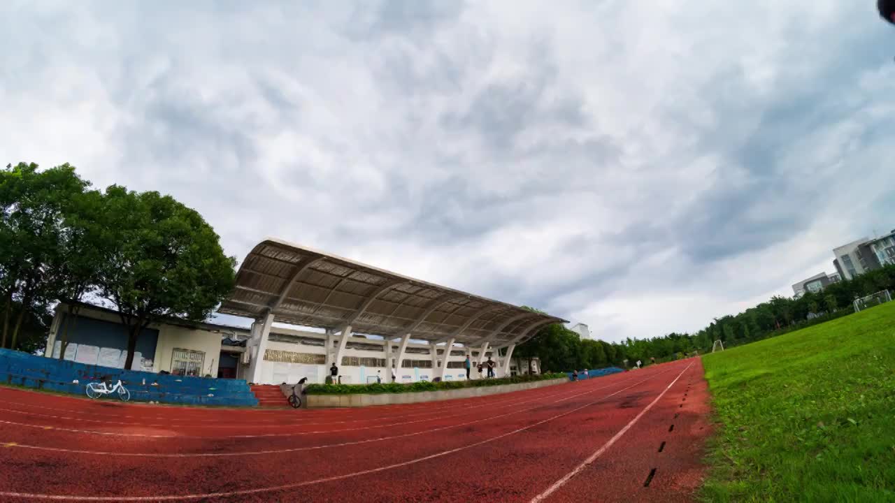 在桂林旅游学院拍摄的一组广角延时摄影视频素材