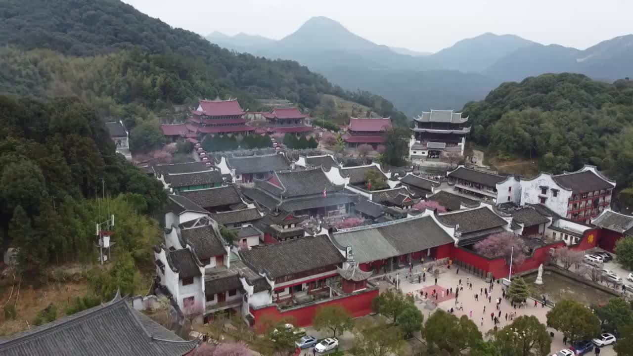 福州林阳禅寺右刷锅视频素材