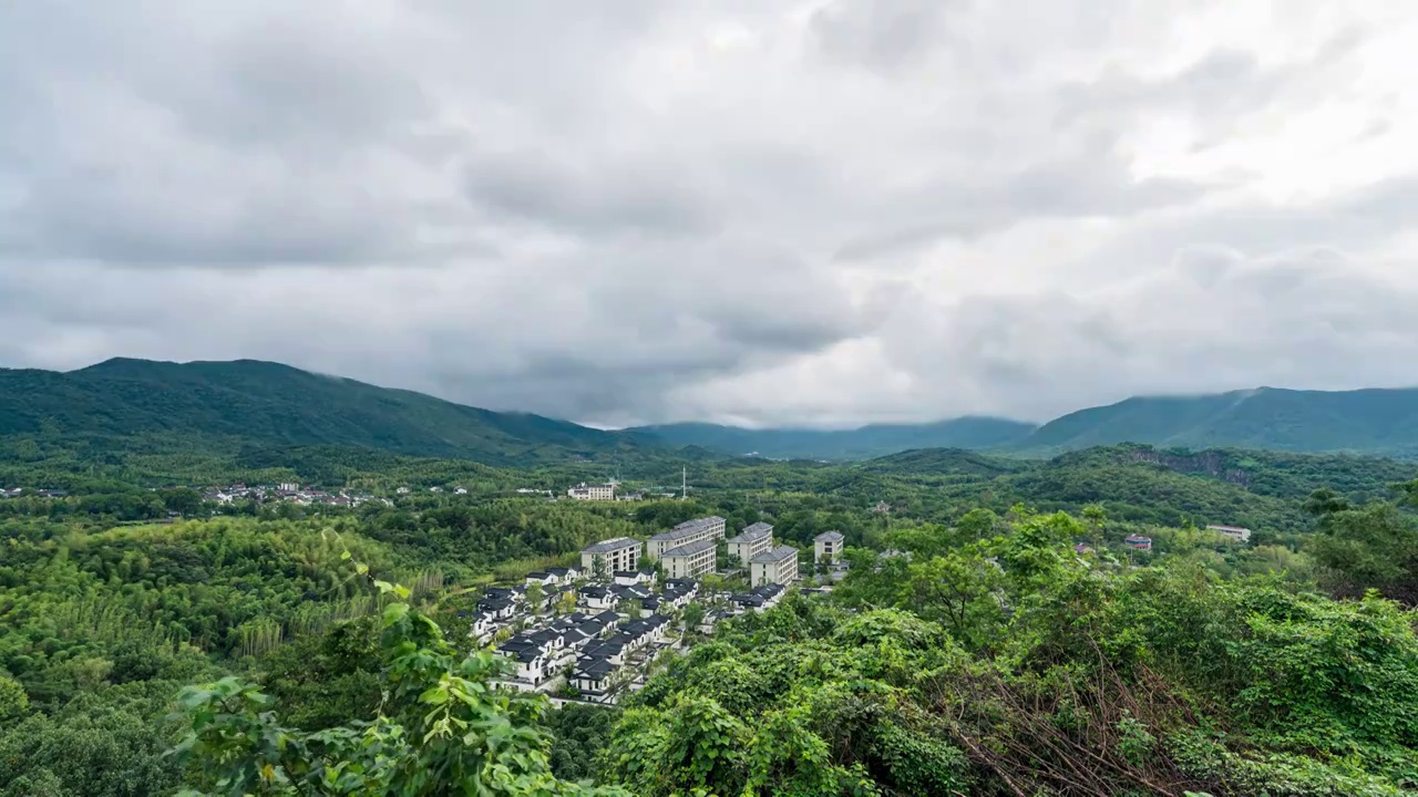 宜兴雅达阳羡溪山景色视频素材