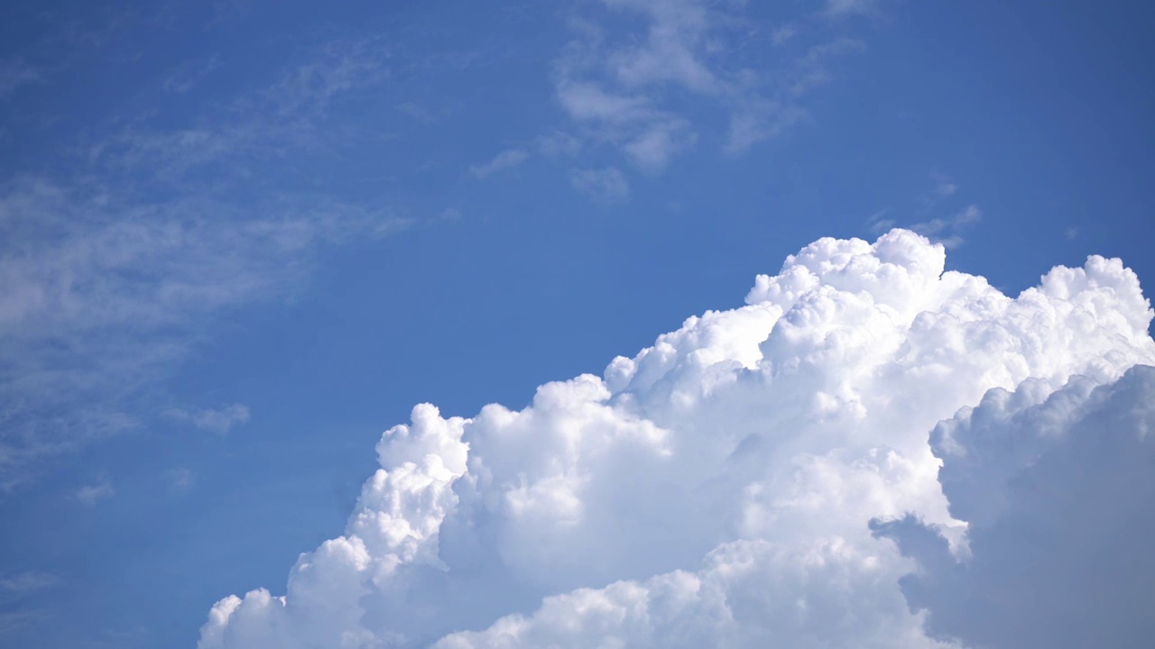 夏季积雨云视频素材