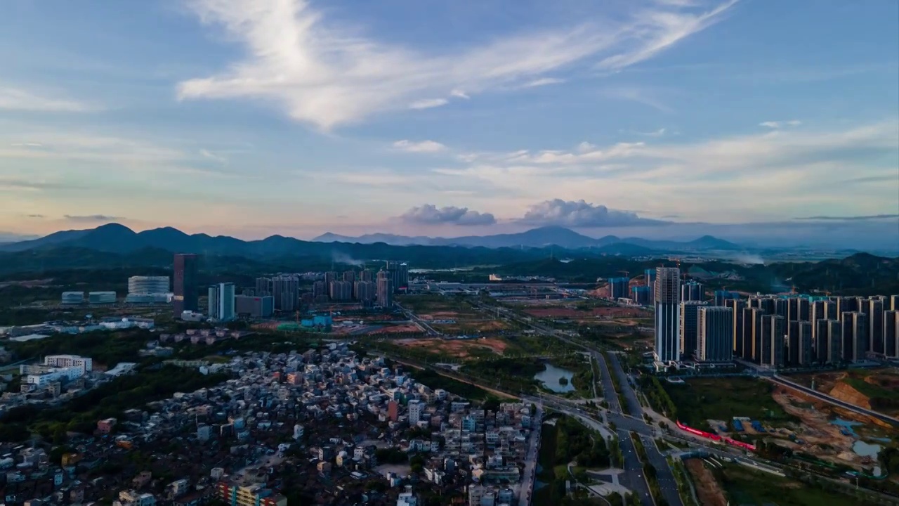 汕尾城市风光延时视频素材