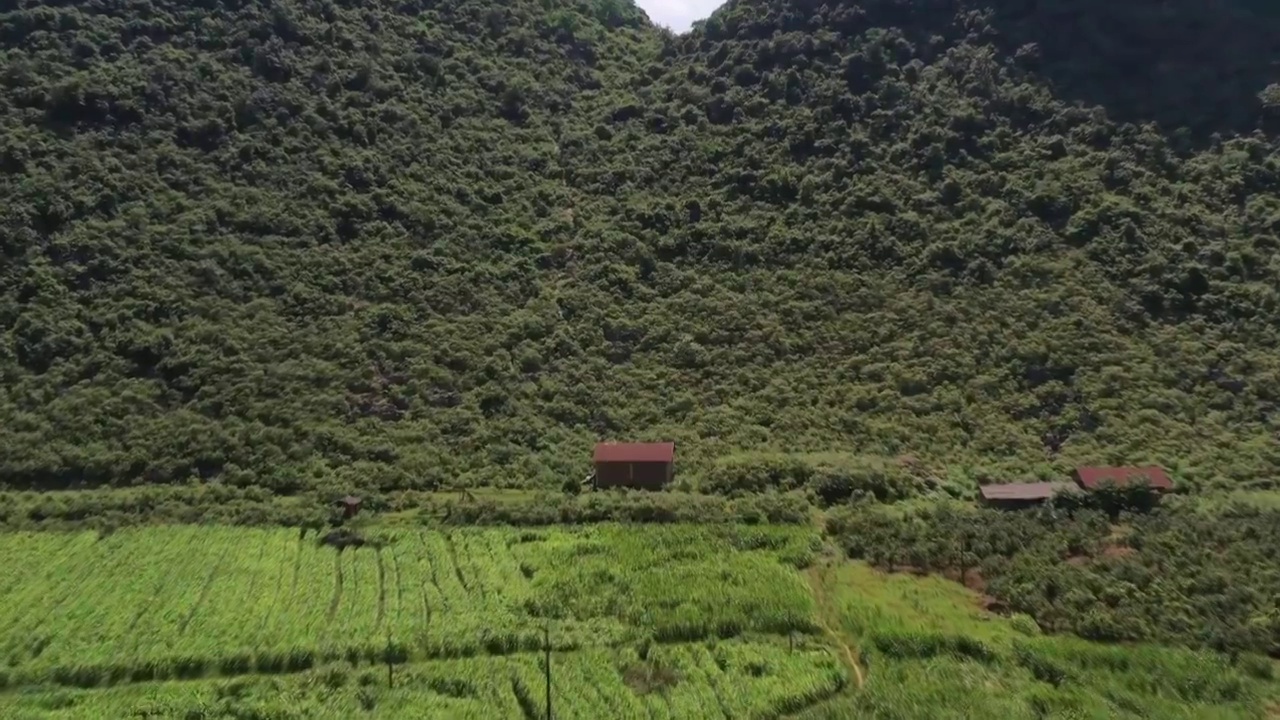 广西壮族自治区桂林市喀斯特地貌航拍风光视频素材