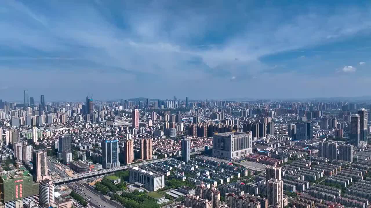 长沙城市全景航拍视频素材