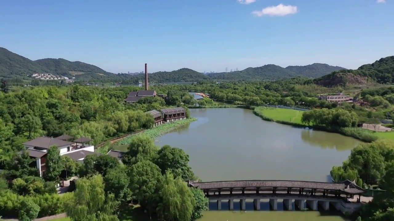 湘湖风光视频素材