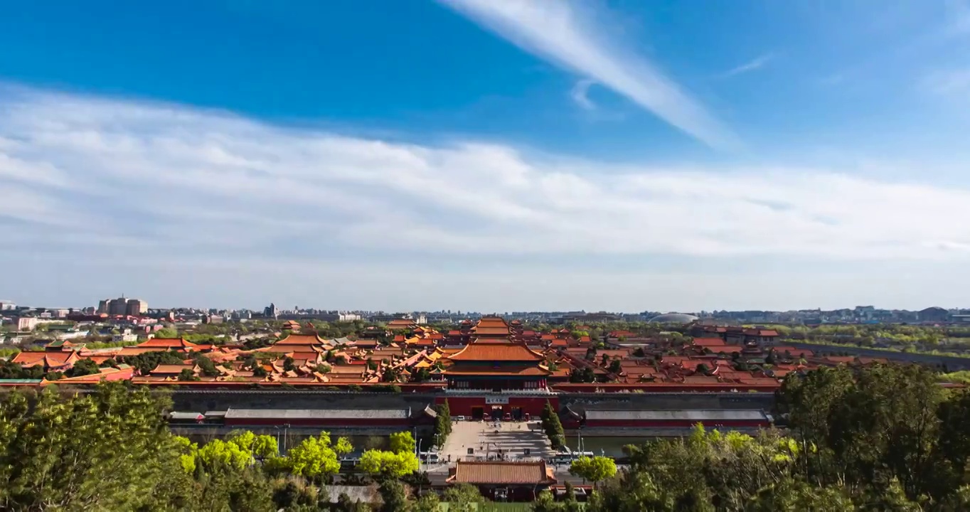 北京故宫全景视频素材