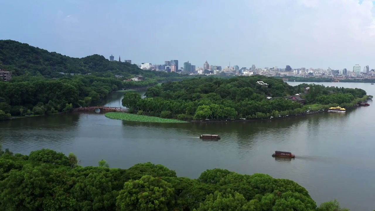 杭州西湖孤山视频素材