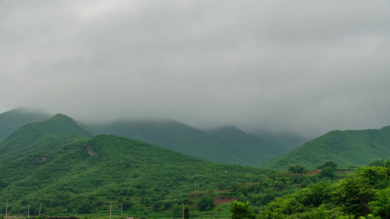 太行山风光延时视频素材