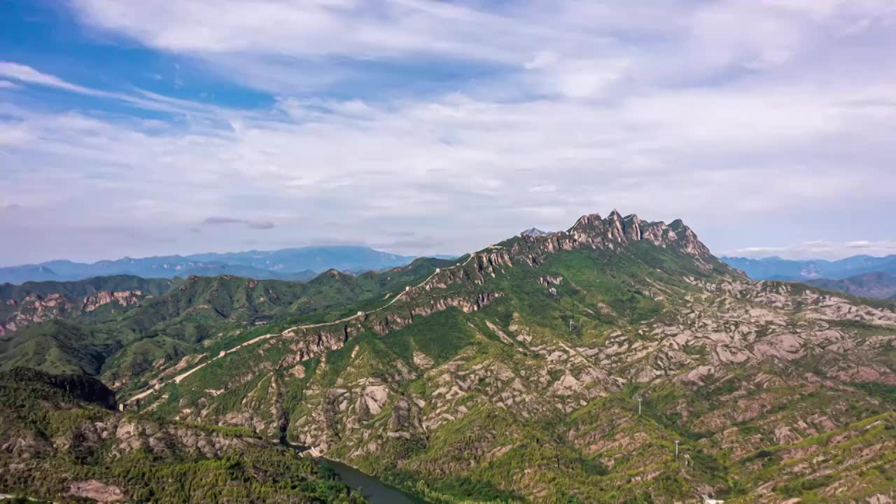 司马台大范围延时视频素材