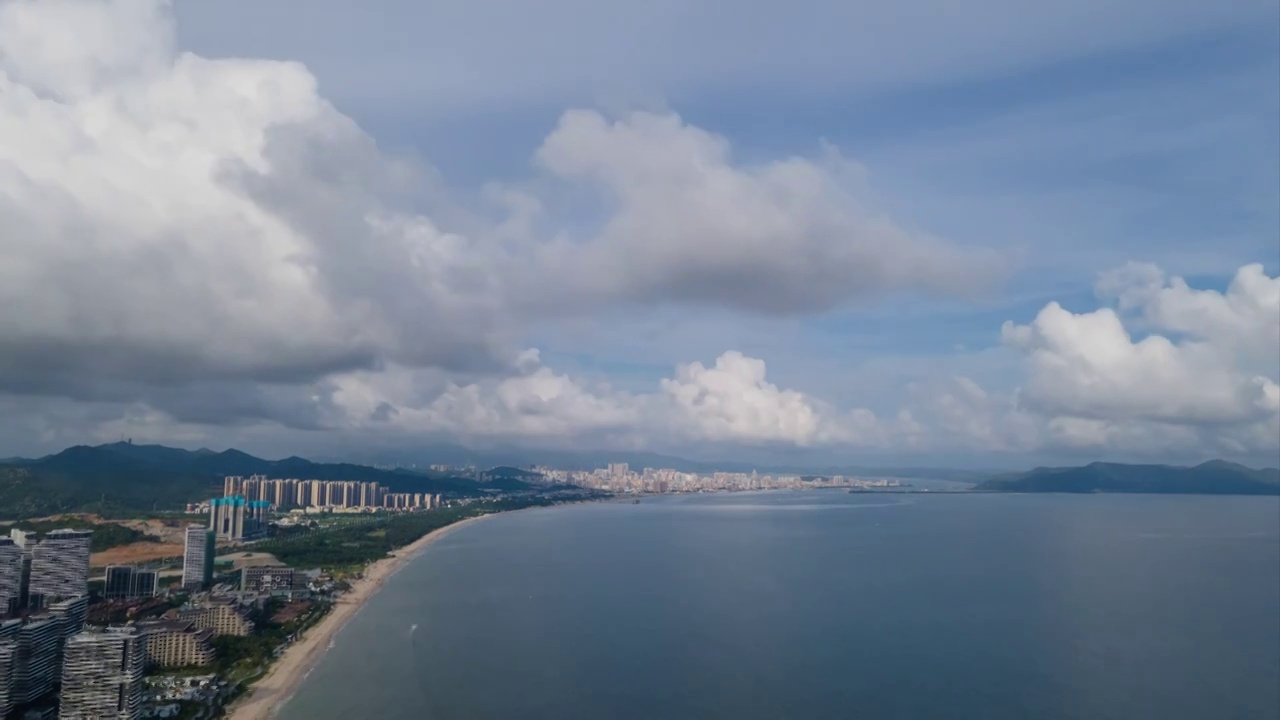 广东省汕尾城市风光延时视频素材