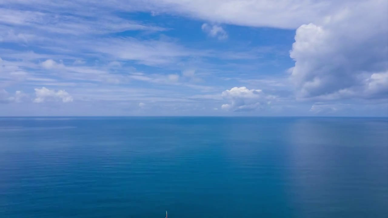 大海天空延时视频视频素材