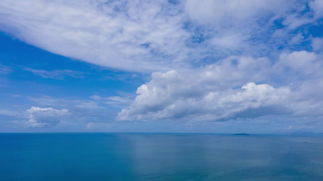 大海天空延时视频视频素材