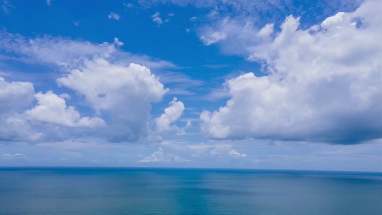 大海天空延时视频视频素材