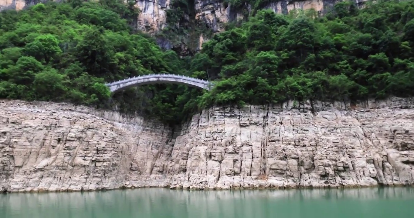 天下绝景国家重点5A级旅游风景区小三峡视频素材