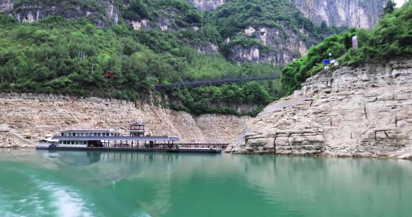 天下绝景国家重点5A级旅游风景区小三峡视频素材