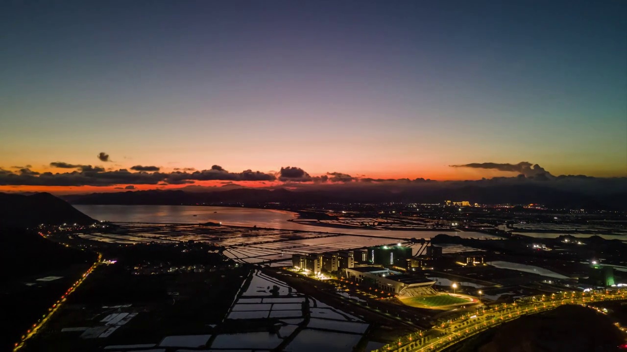 华南师范大学汕尾校区天空环境延时视频素材