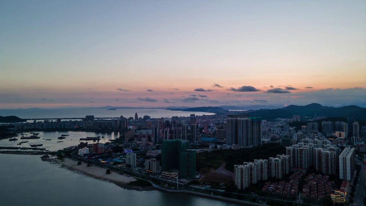 城市天空延时视频素材