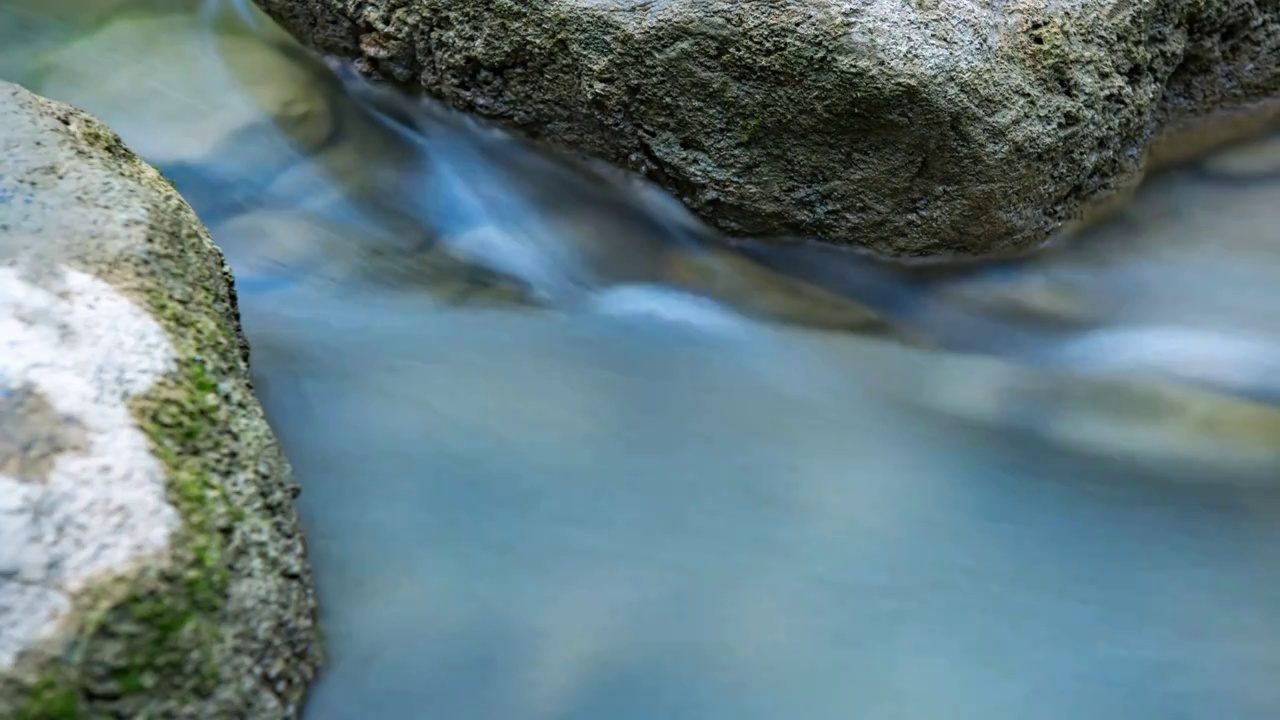 小溪流水延时视频素材