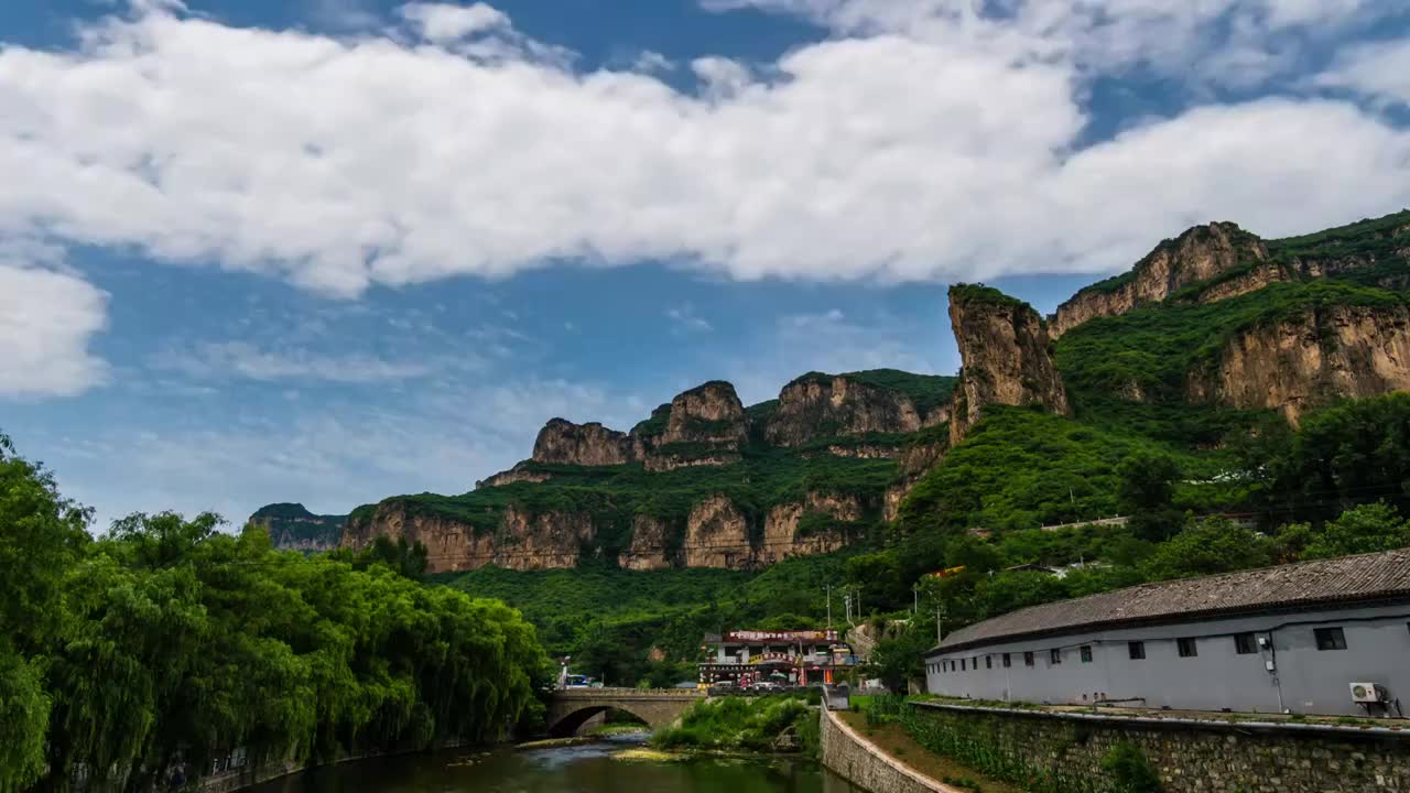 太行山风光延时视频素材