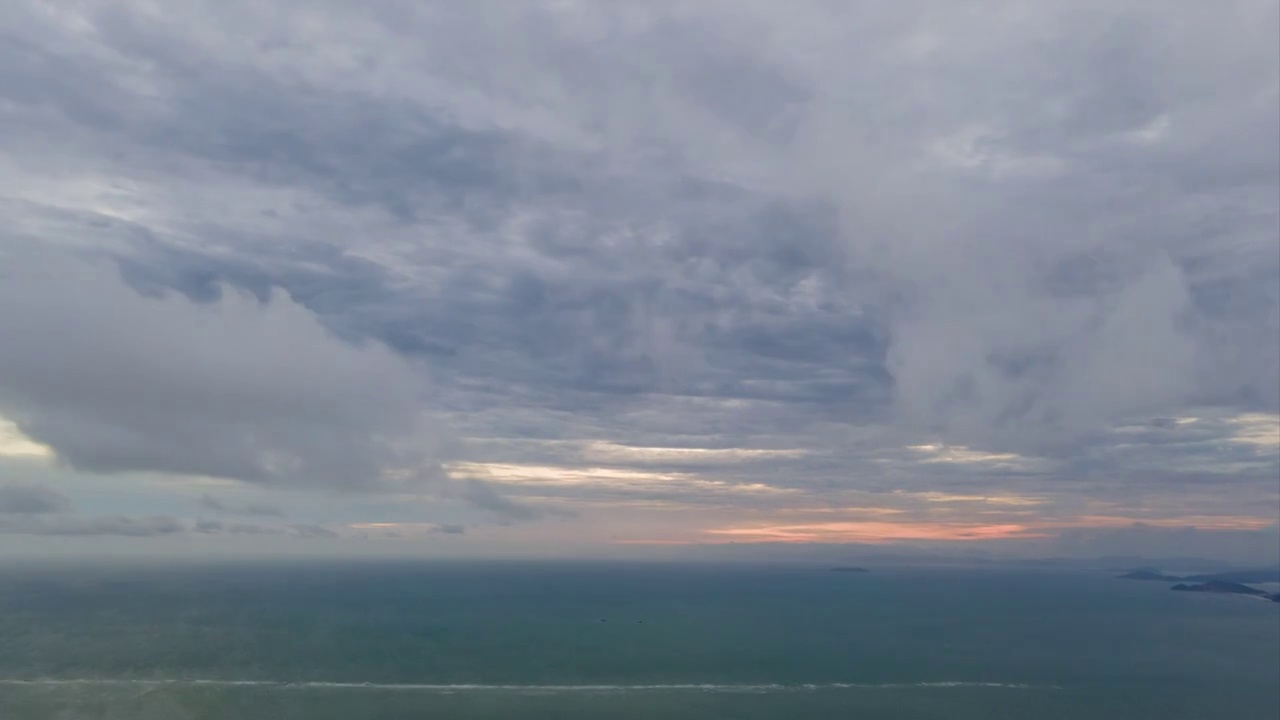 大海天空延时视频素材