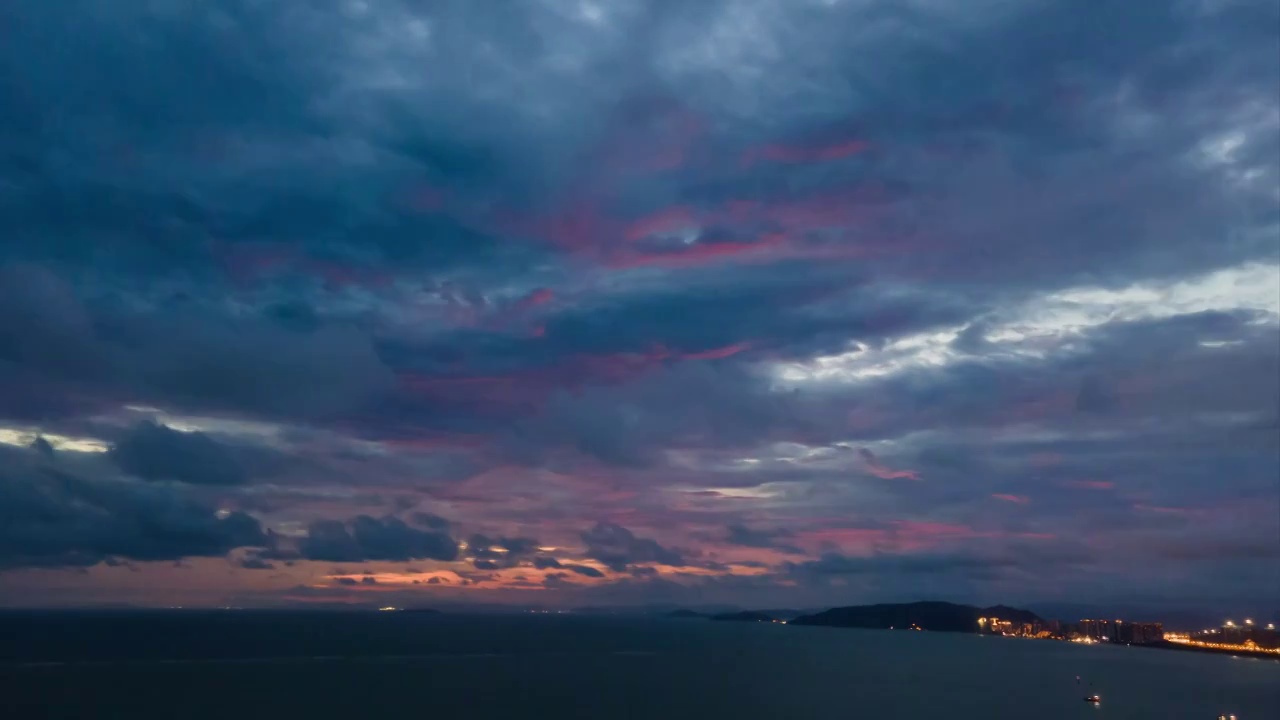 大海天空延时视频素材