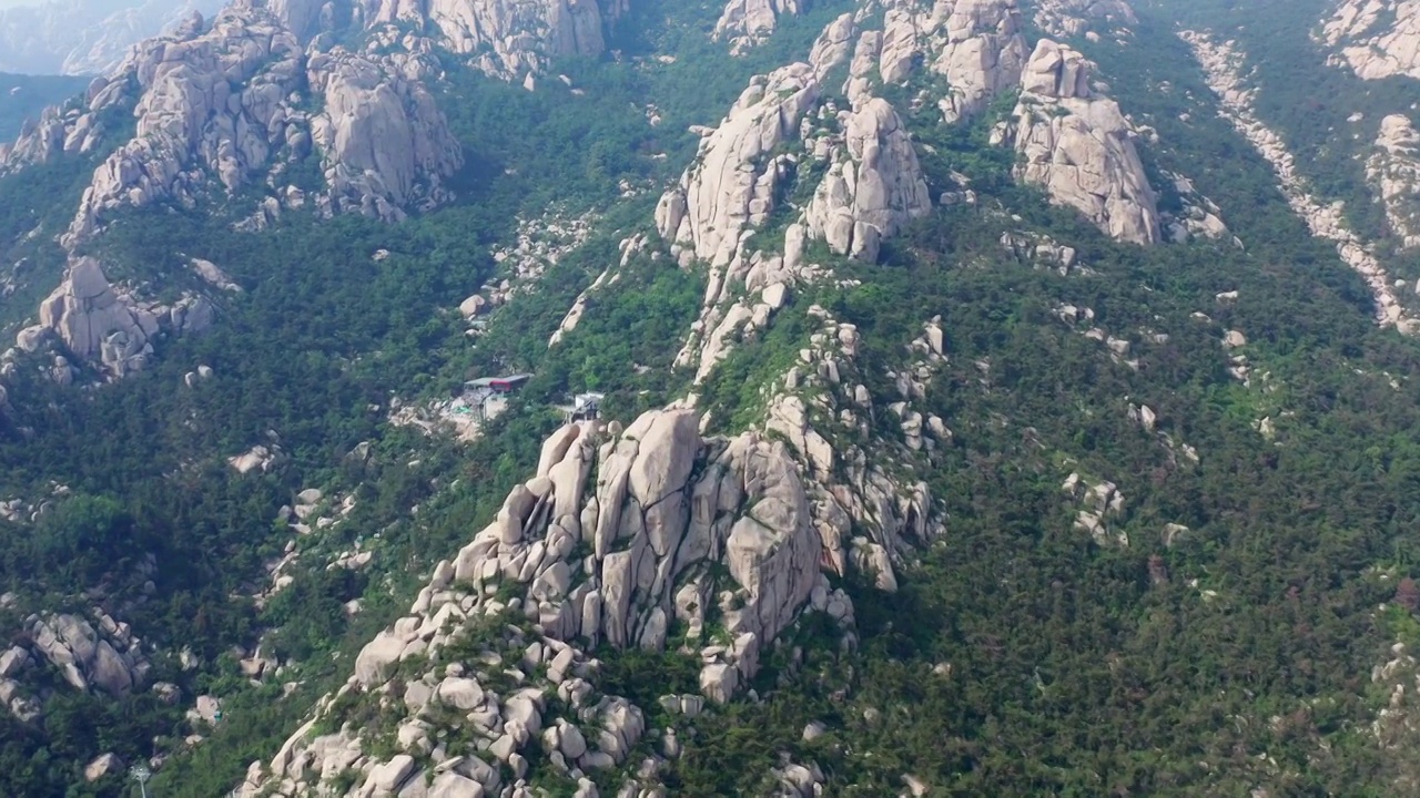 青岛崂山仰口景区夏季风光视频素材