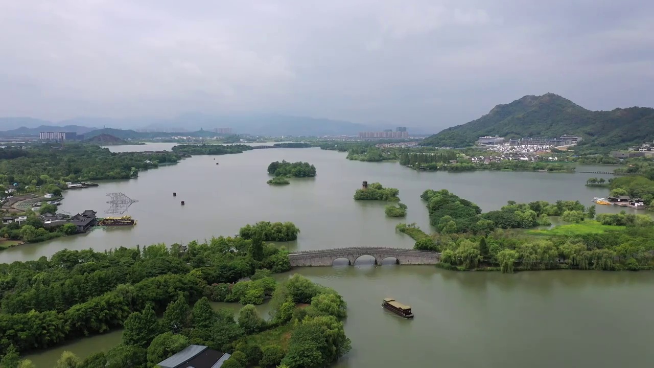 湘湖风光视频素材