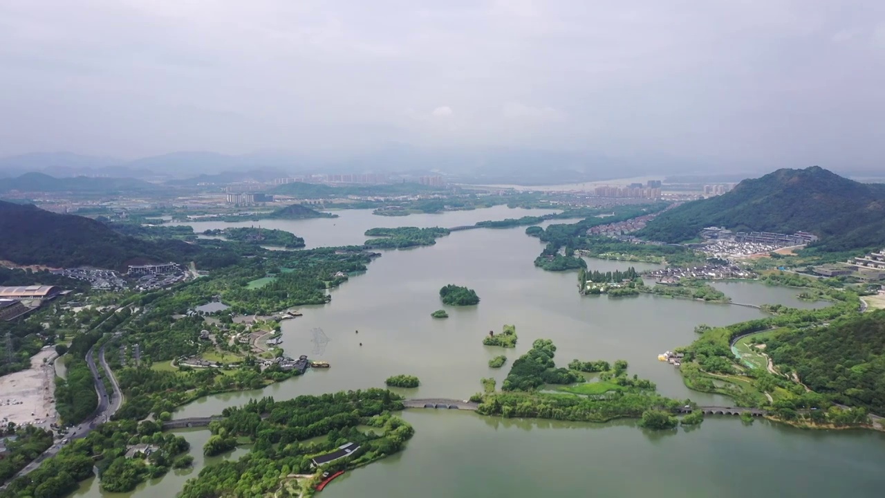 湘湖风光视频素材