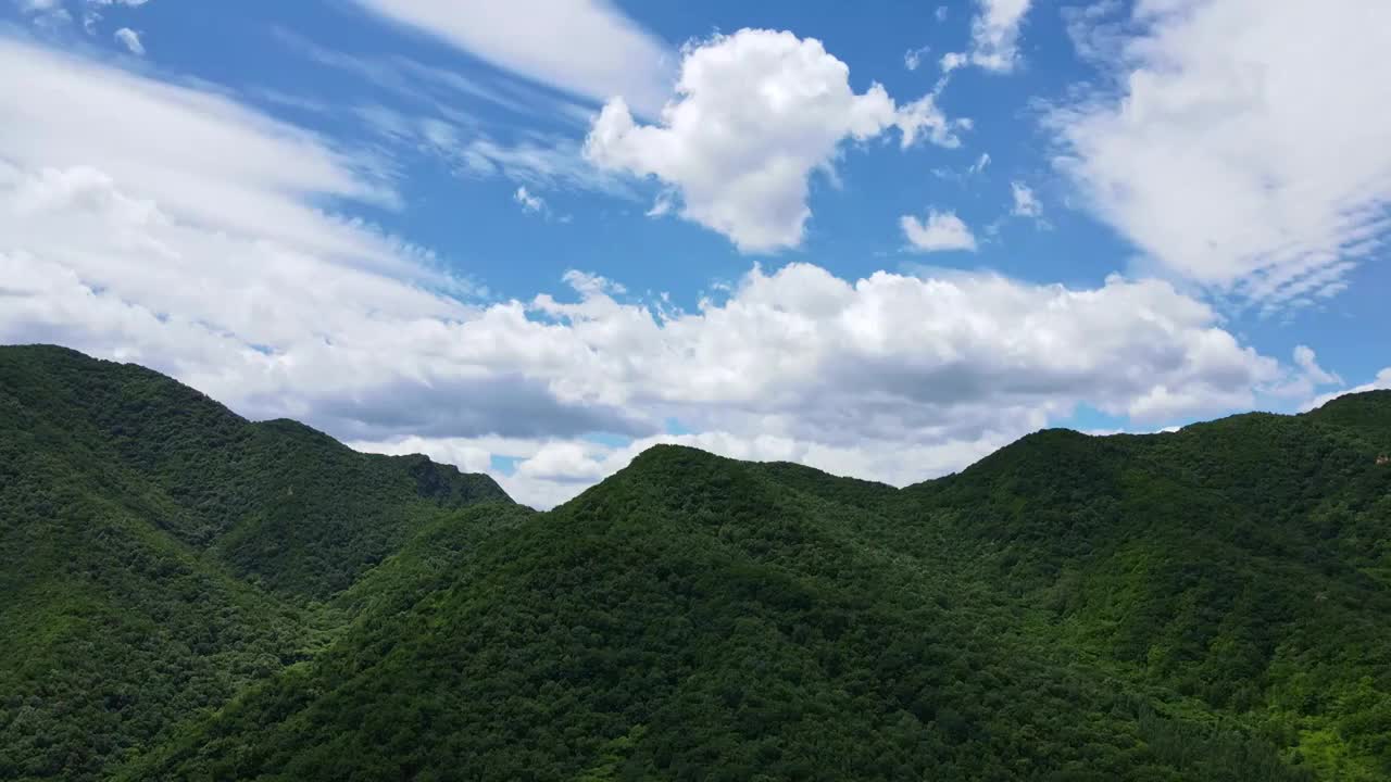 北京门头沟灵山自然风景区东灵山视频素材