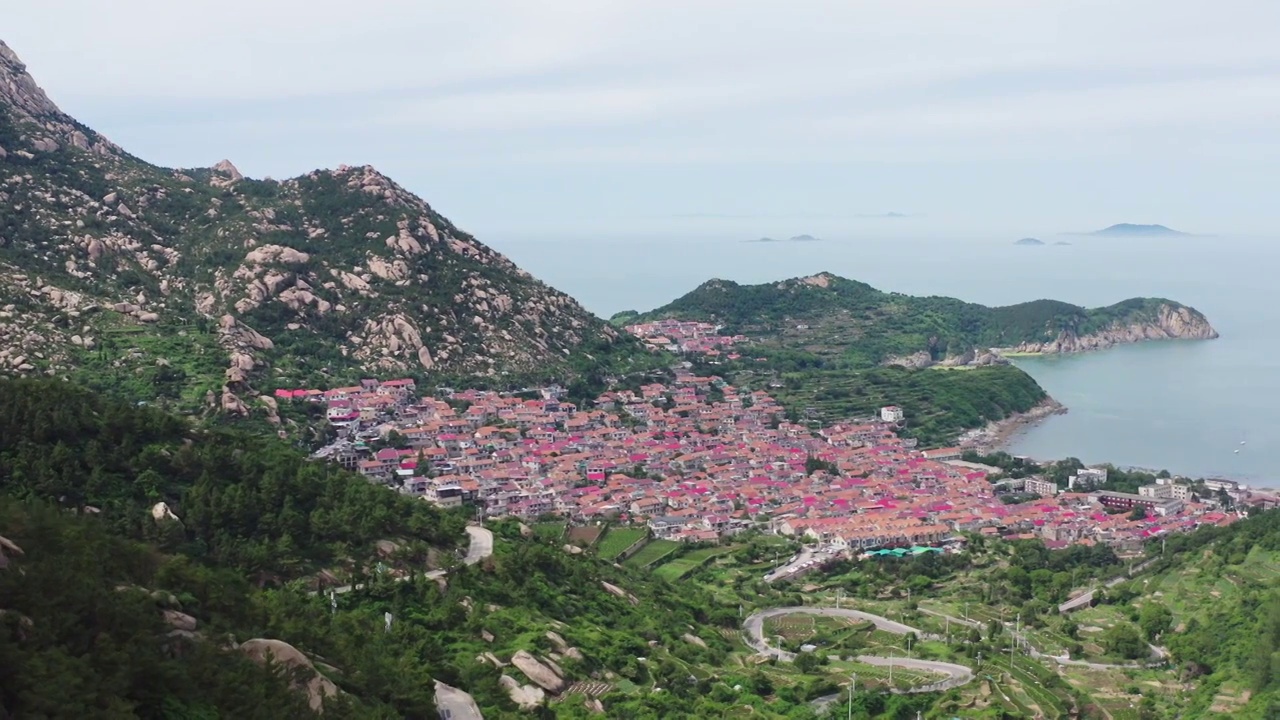 青岛崂山青山渔村夏季风光视频素材