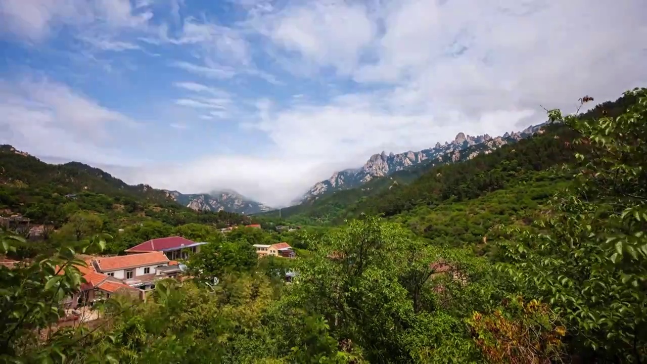 青岛崂山北九水风光视频素材