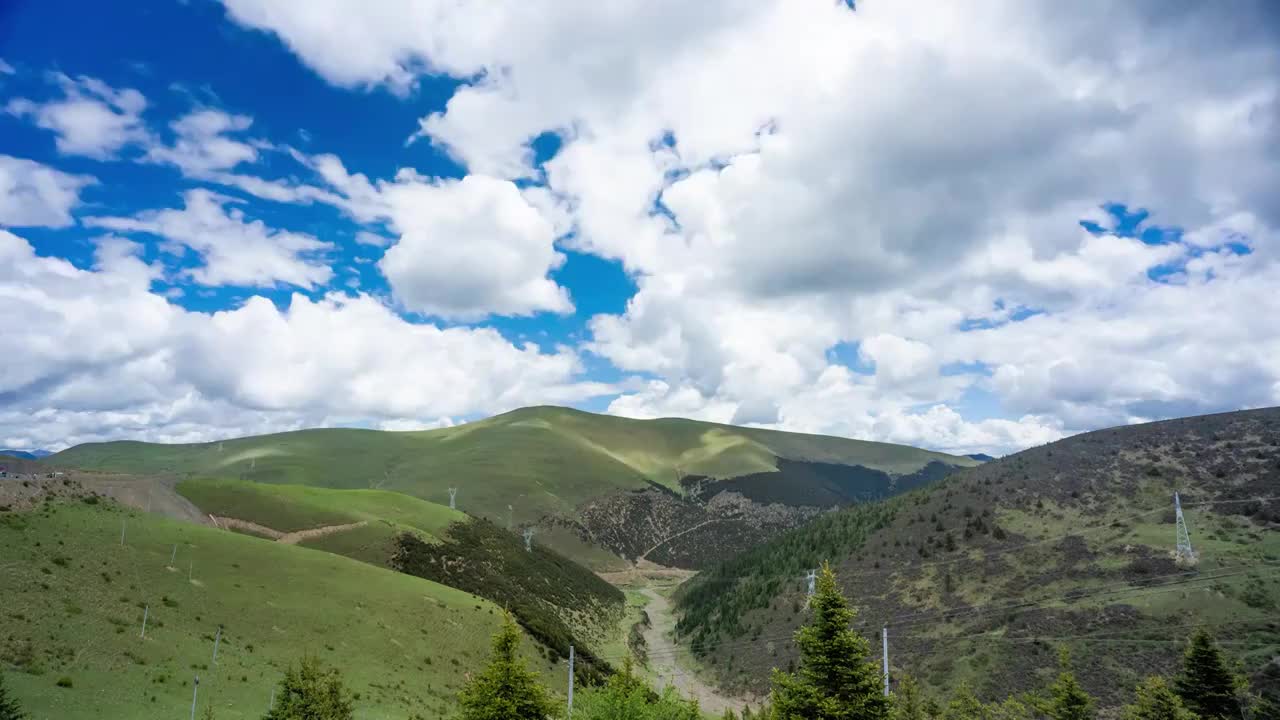 西藏卡子拉山延时视频下载