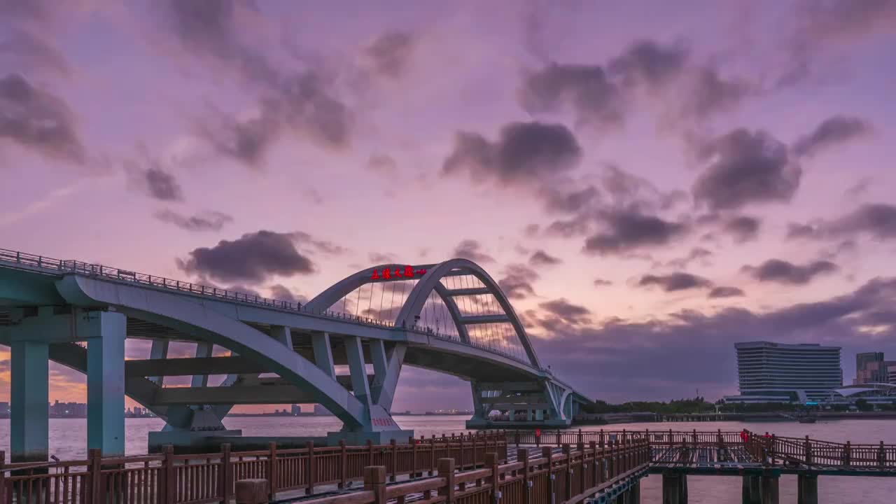 厦门五缘湾五缘大桥视频素材