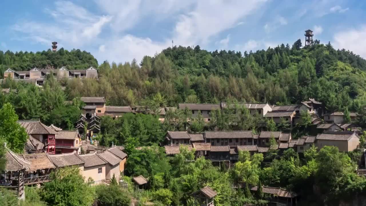 洛阳栾川抱犊寨风景区视频素材