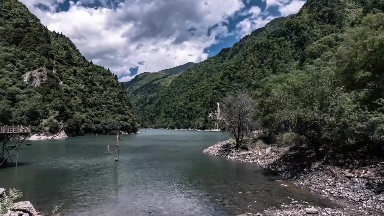 茂县松坪沟景区（四川阿坝）视频素材