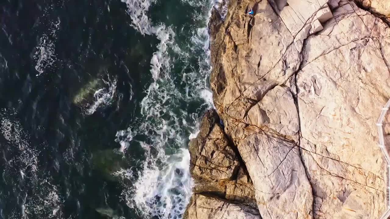 广东阳江海陵岛海边风光航拍视频素材