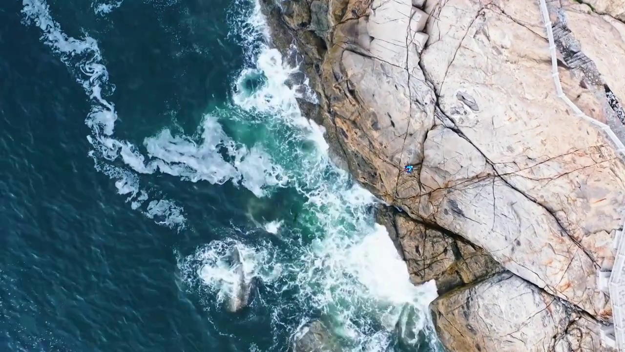 广东阳江海陵岛海边风光航拍视频素材